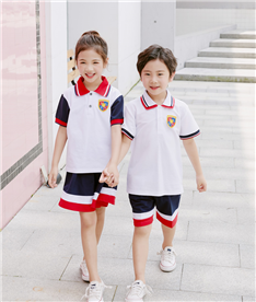 夏季中小學(xué)生服裝多色領(lǐng)