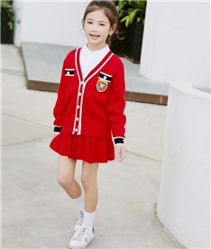 冬季女中小學(xué)生禮服（紅）